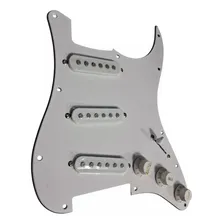 Escudo Completo Guitarra Velvet Stratocaster Sss Branco Foto mini 3