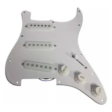 Escudo Completo Guitarra Velvet Stratocaster Sss Branco Foto mini 1