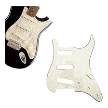 Escudo Guitarra Stratocaster 3 Single Branco Madreperola Foto mini 1
