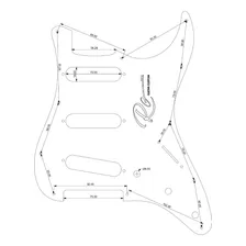 Escudo Guitarra Tortoise Stratocaster Cor Tortoise vinho Foto mini 4