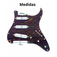 Escudo Para Guitarra Strato Para 3 Singles Spirit X200 Cor Marrom Desenho Tortoise Foto mini 3