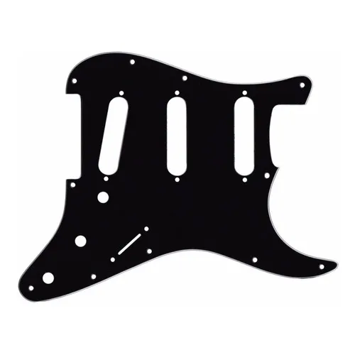 Escudo Preto Para Guitarra Modelo Fender Strato Usa Mex Foto 1