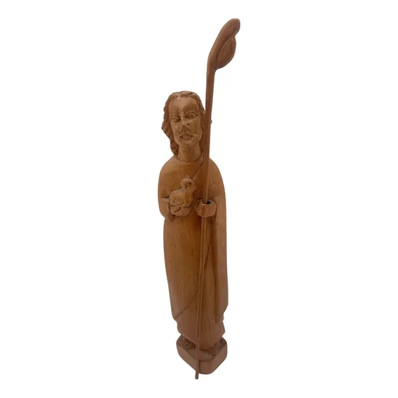 Escultura Artes do Brasil Artesanato Escultura Imagem Bom Pastororiginal de Imagem Bom Pastor - bom pastor Foto 1