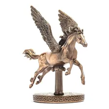 Escultura Cavalo Alado Pegasus Em Resina Bronze Veronese Foto mini  2