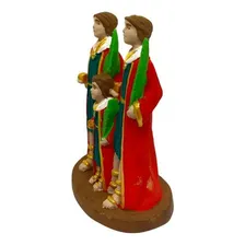 Escultura Cosme E Damiao Colorido Com Doum 7,5 Cm Foto mini 3