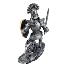 Escultura De Guerreiro Samurai Em Ação Resina Artesanal Foto mini 4