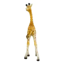 Escultura Decorativa Girafa Em Resina Animais 18cm Cor Marrom Foto mini 4