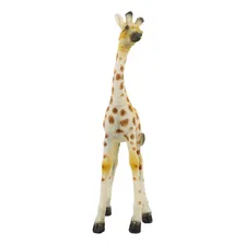 Escultura Decorativa Girafa Em Resina Animais 18cm Cor Marrom Foto mini  2