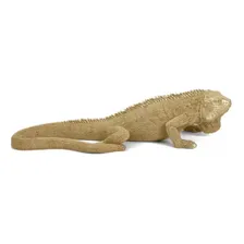 Escultura Decorativa Iguana Dourada Em Polirresina Foto mini 1