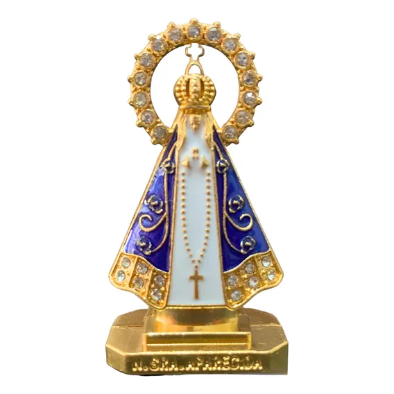 Escultura Desconhecido Nossa Senhora Aparecidaoriginal De Nossa Senhora Aparecida - Dourado Foto 1