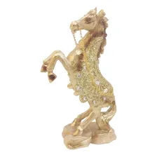 Escultura Enfeite De Cavalo Em Pé Luxoso Foto mini 3