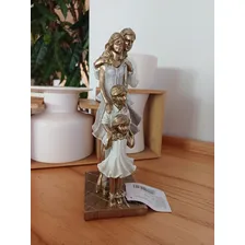Escultura Estatueta Estátua FamÃlia Casal E Filhos Resina Foto mini 4