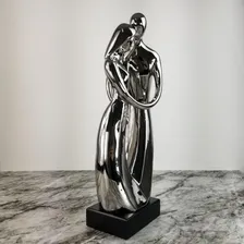 Escultura Figurativa Casal Apaixonado - Objeto Decorativo Foto mini 4