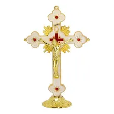 Escultura Fornecedor10 Desconhecido Crucifixo Metal Branco 27 CMoriginal imagem de Crucifixo Metal - dourado Foto mini 1