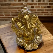 Escultura Ganesha Dourado Estatua Ganesha Estatueta Casa Foto mini 2