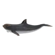 Escultura Golfinho Decorativo Em Resina Preto Foto mini 1