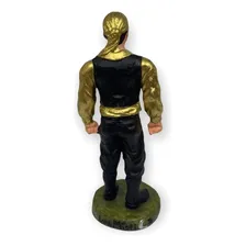 Escultura Imagem Cigano Dourado 15 Cm Em Resina Foto mini 3