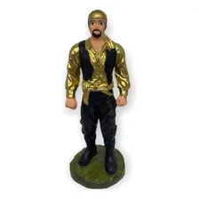 Escultura Imagem Cigano Dourado 15 Cm Em Resina Foto mini 1