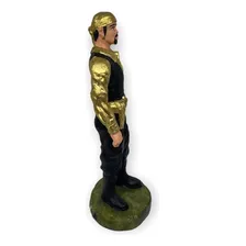 Escultura Imagem Cigano Dourado 15 Cm Em Resina Foto mini 2