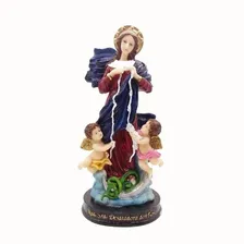 Escultura Nossa Senhora Desatadora Nos Imagem Resina 15cm Cor Não Se Aplica Foto mini  2