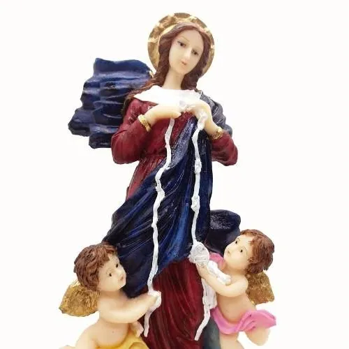 Escultura Nossa Senhora Desatadora Nos Imagem Resina 15cm Cor Não Se Aplica Foto 1