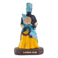 Escultura Orixá Logunede Em Resina 10 Cm Foto  mini 1