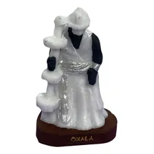 Escultura Oxalá 10 Cm Em Resina Foto mini 1