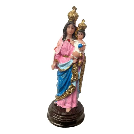 Escultura Santa Nossa Senhora Da Luz 13,50 Cm Em Resina Foto 1