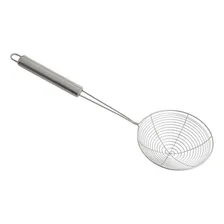 Escumadeira Fritura Aço Inox 34cm Batata Pastel Resistente Foto  mini 1