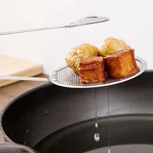 Escumadeira Para Fritura Com Pegador Inox Foto mini 2