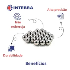 Esfera De Aço Inox 10mm Alta Qualidade - 50 Unidades Foto mini 2
