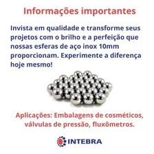 Esfera De Aço Inox 10mm Alta Qualidade - 50 Unidades Foto mini 3