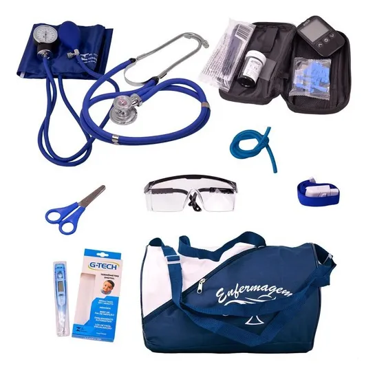 Esfigmomanômetro Com Velcro - Premium Cor Azul-marinho Foto 1