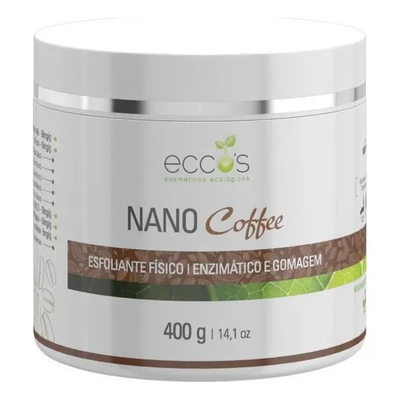 Esfoliante Físico Enzimático Gomagem Eccos Nano Coffee 400g Foto 1