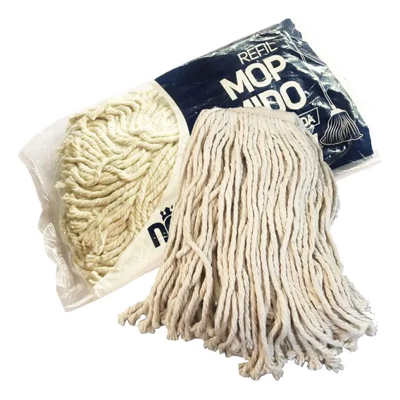 Esfregão Mop Úmido Refil 340gr - Ponta Cortada Foto 1