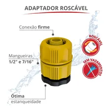 Esguicho Roscável com Adaptador Roscável Cor Amarelo DurĂn Foto mini 2