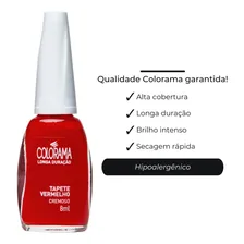 Esmalte Colorama Tapete Vermelho Cremoso Longa Duração 8ml Foto mini 4