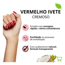 Esmalte Colorama Vermelho Ivete Cremoso Longa Duração Foto mini 3