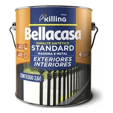 Esmalte P/ Madeira E Metais 3,6lt - Bella Casa Killing Cor Esmalte Assoalho Amarelo Foto mini 1