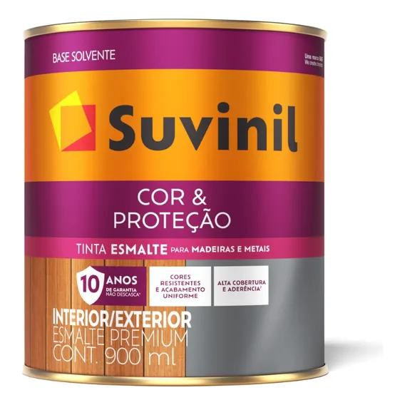 Esmalte Sintético Brilhante Cor E Proteção 900  Suvinil Cor Colorado Foto 1