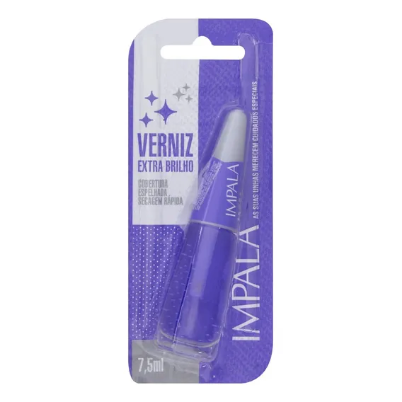 Esmalte Verniz Extra Brilho Impala 7,5ml Foto 1