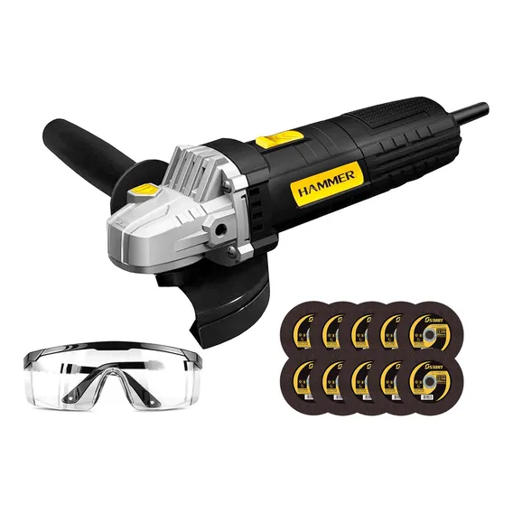 Esmerilhadeira Angular 710w 4.1/2 115mm Hammer 110v Em710 Cor Preto Frequência 60hz Foto 1