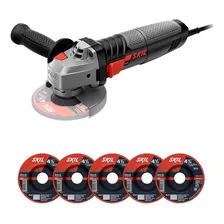 Esmerilhadeira angular Skil 9004 de 50Hz/60 Hz preto 830W 220V c/5 discos Foto mini 1