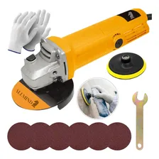 Esmerilhadeira Lixadeira Angular Profissional 900w Compacta Cor Amarelo 220v Foto mini 1