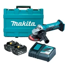 Esmerilhadeira Lixadeira Dga452rfe 18v 3.0ah 115mm Makita Cor Azul-turquesa Foto mini 3