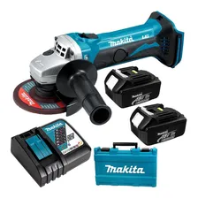 Esmerilhadeira Lixadeira Dga452rfe 18v 3.0ah 115mm Makita Cor Azul-turquesa Foto mini 2