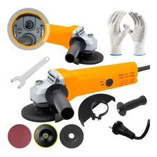 Esmerilhadeira Lixadeira Esmerilhadeira Angular Profissional Cor Amarelo 220v Foto mini 1