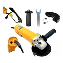 Esmerilhadeira Profissional 860w 115mm Angular + Disco Cor Amarelo 220v Foto mini  2