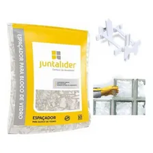 Espaçador Para Bloco De Vidro Juntalider 60 Unidades Branco Foto mini 3
