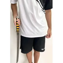 Espada Katana Faca Afiada Em Aço 70cm Bainha Couro Foto mini  2